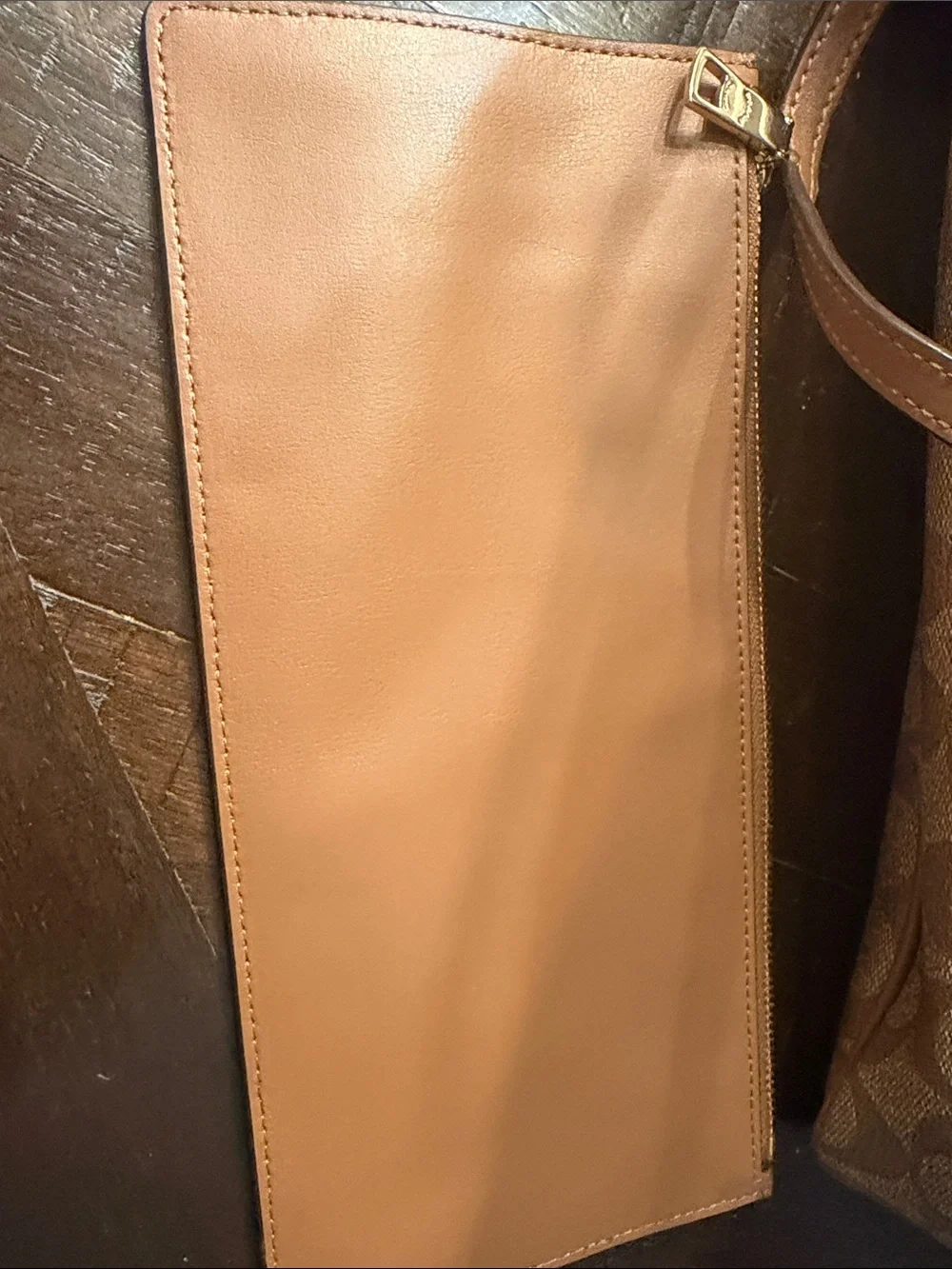 Coach Tan Brown Signature Canvas Messenger Bag